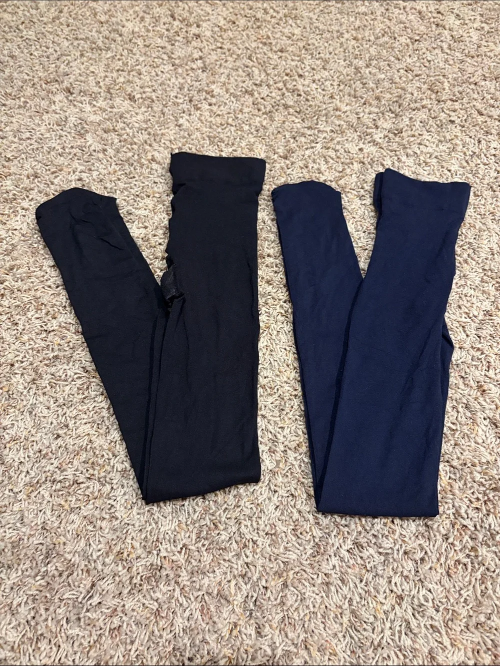 HUE Women's Leggings Pair - Black & Navy